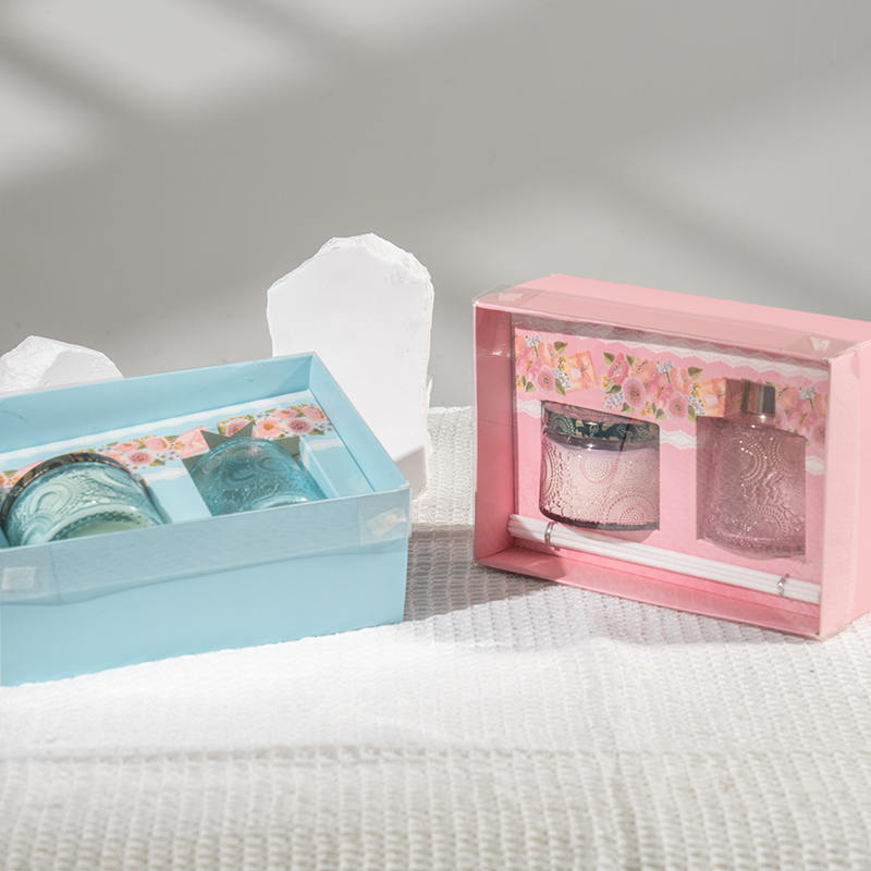 母の日の優雅なガラスボトルアロマセット - ホームフレグランスベンダー