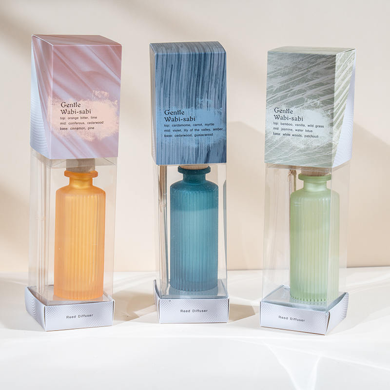 高縦縞丸ガラスボトル リードディフューザー・アロマディフューザーオイルメーカー