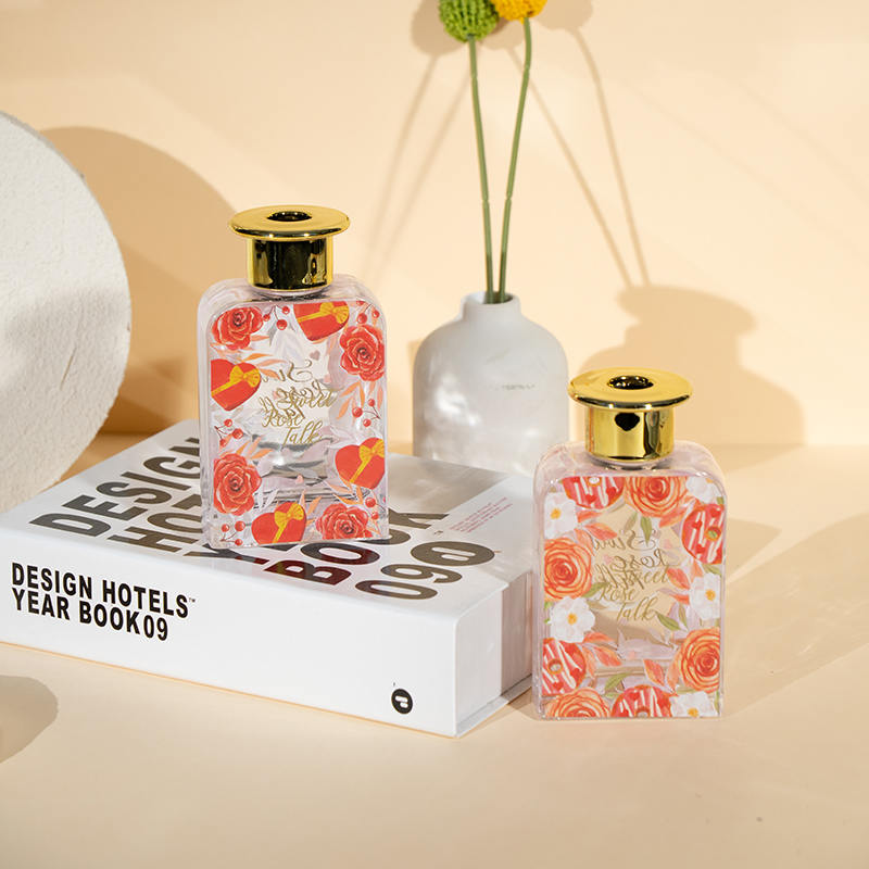 バレンタイン ハイスクエア ガラスボトル リードディフューザー プレミアムオイル バレンタインコレクション